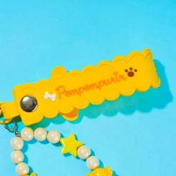 Pompompurin Keychain With Beaded Bracelet