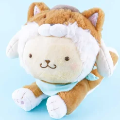 Pompompurin Lying Down Shiba Inu Costume Plushie - Medium