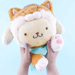 Pompompurin Lying Down Shiba Inu Costume Plushie - Medium