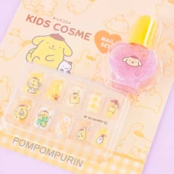 Pompompurin Nail Tips & Nail Polish Set