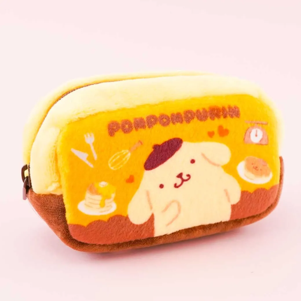 Pompompurin Pancakes Fluffy Mini Pouch