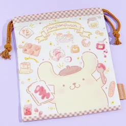 Pompompurin Pastries & Jam Drawstring Pouch