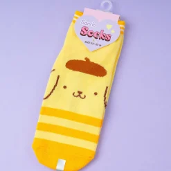 Pompompurin Peekaboo Striped Ankle Socks