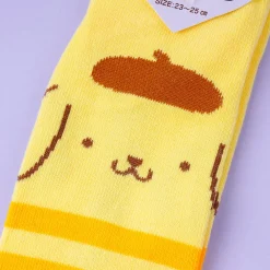 Pompompurin Peekaboo Striped Ankle Socks