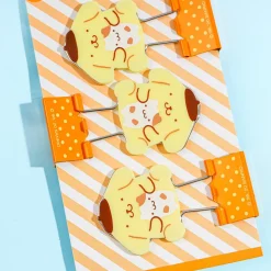 Pompompurin Polka Dot Binder Clip Set - 3 pcs