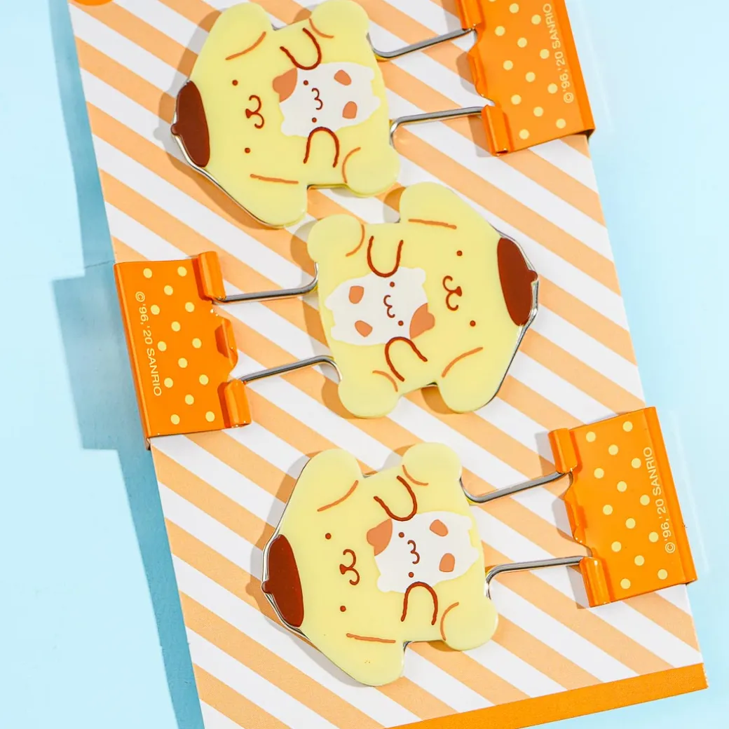 Pompompurin Polka Dot Binder Clip Set - 3 pcs