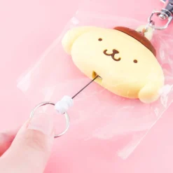 Pompompurin Retractable Keyring Charm