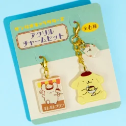 Pompompurin Retro Acrylic Charm Set - 2 pcs