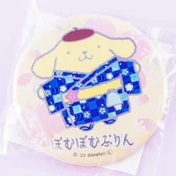 Pompompurin Sakura Kimono Badge