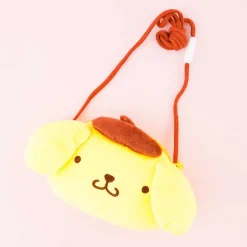 Pompompurin Soft Face Pouch With Neck Strap