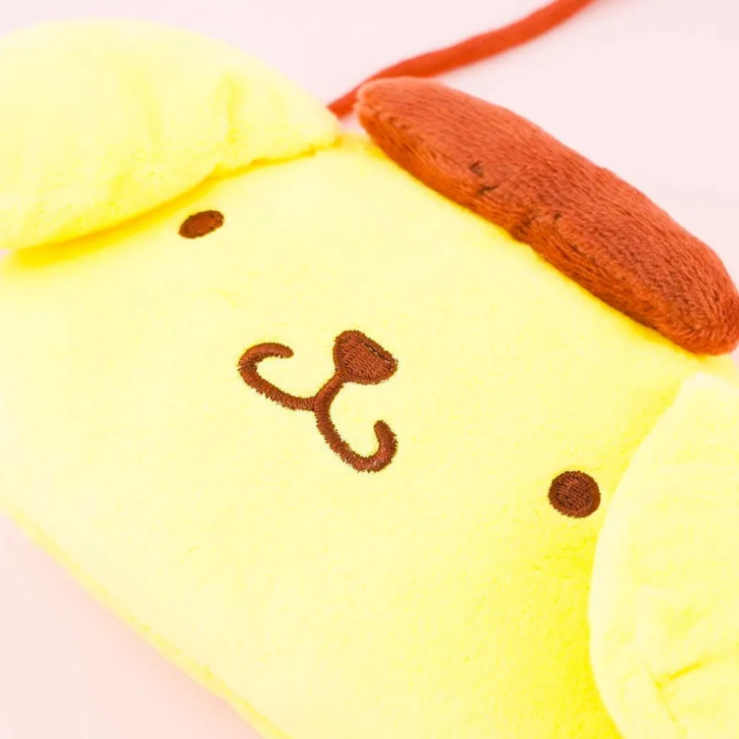 Pompompurin Soft Face Pouch With Neck Strap
