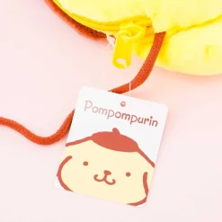 Pompompurin Soft Face Pouch With Neck Strap