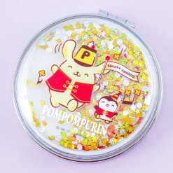 Pompompurin 25th Anniversary Glittery Pocket Mirror