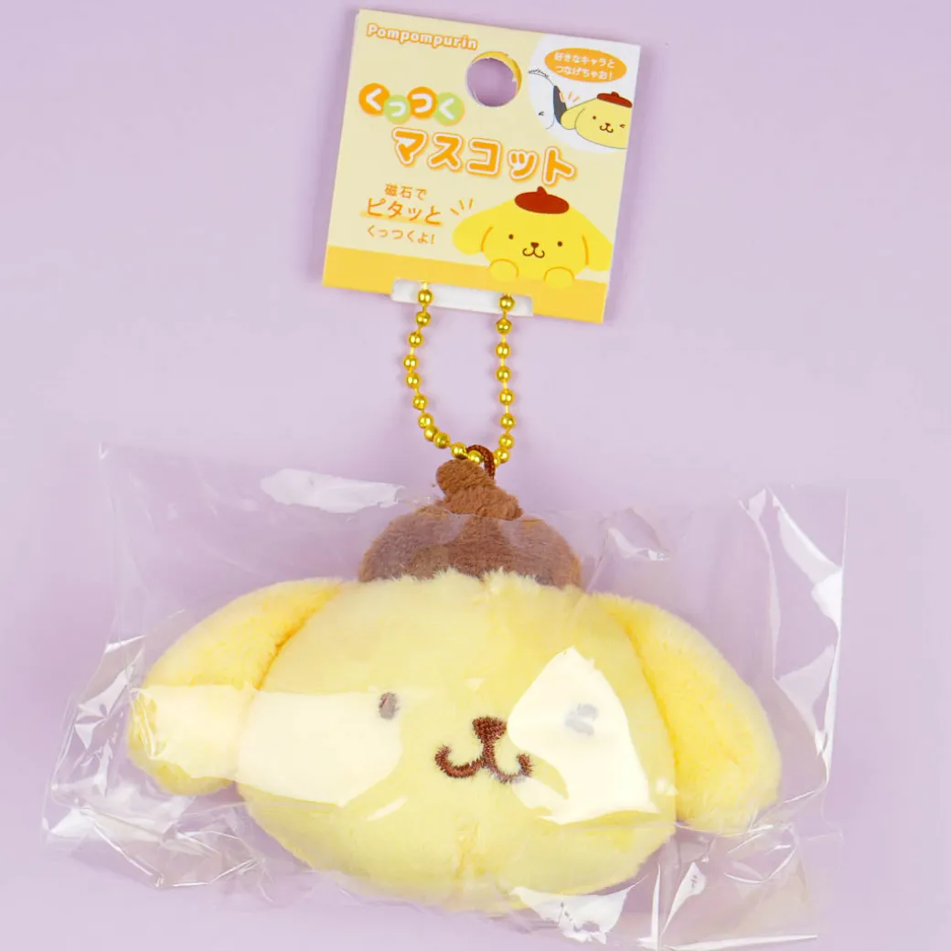Pompompurin Wink Cheek To Cheek Magnet Plushie Charm