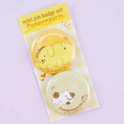 Pompompurin With Friends Mini Pin Badge Set