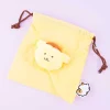 Pompompurin x Nagano Fluffy Face Drawstring Pouch