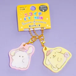 Pompompurin x Obakenu Nikoichi Keychain