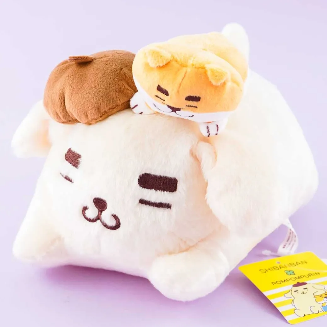 Pompompurin x Shibanban Napping Plushie - Medium