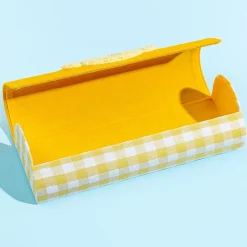 Pompompurin Yellow Gingham Eyeglass Case