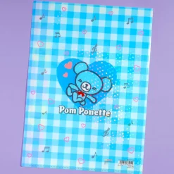 Pomponette Glittery Multi-Pocket Clear File