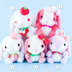 Pote Usa Loppy Strawberry Love Plushie - Medium