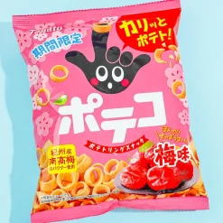 Poteco Sakura Potato Ring Snacks - Plum