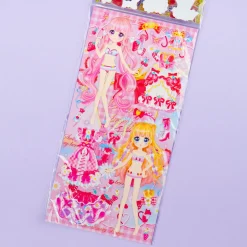 Princess Dress Up Puffy Sticker Set - Berry Rouge