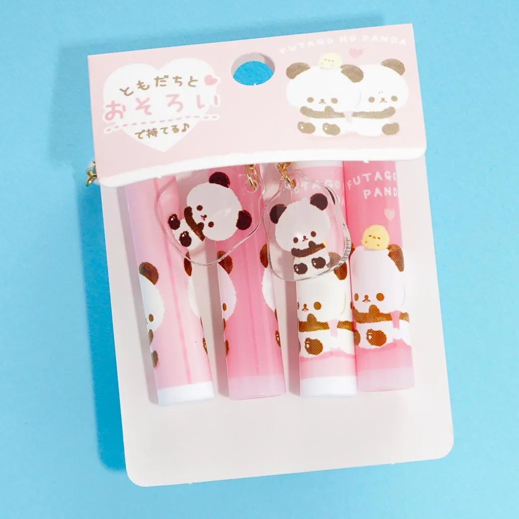 Putago Panda Pencil Cap With Charm Set - 4 pcs