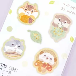 Pyokotto Sticker Flakes - Burrowing Animals