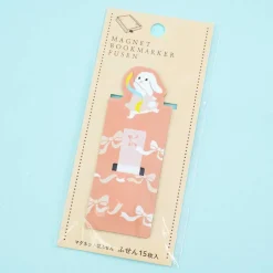 Rabbit Gymnast Magnet Bookmark & Sticky Tabs Set