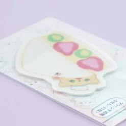 Retro Cafe Coffee Sticky Notes - Fruit Sandwich Cat