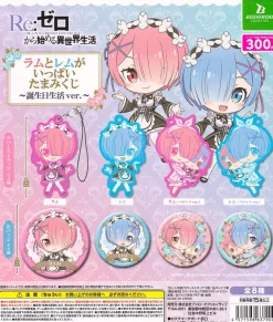 Re:Zero - Starting Life in Another World Rubber Straps & Can Badges Gachapon