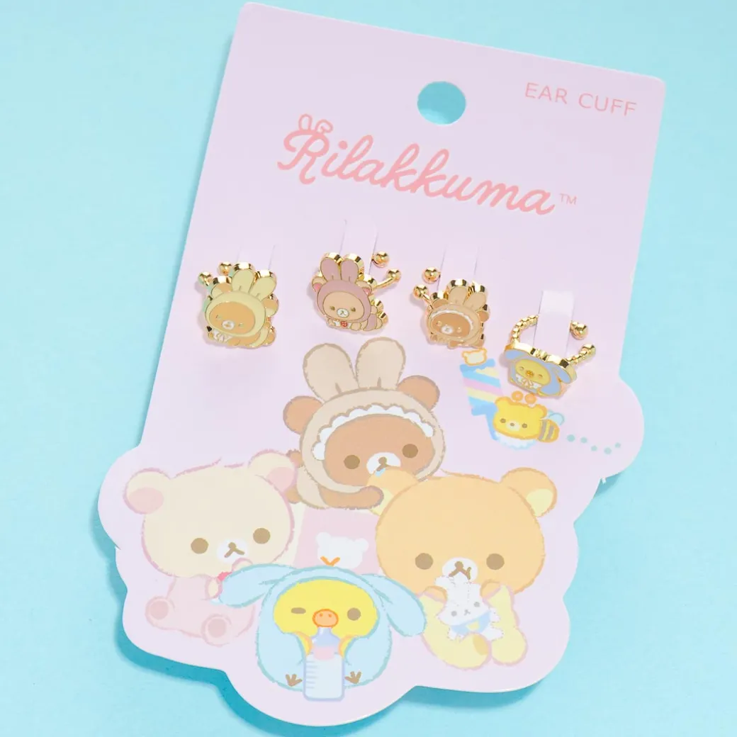 Rilakkuma & Friends Bunny Time Ear Cuffs Set - 4 pcs