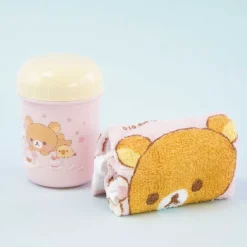 Rilakkuma & Friends Wet Towel With Cylinder Case