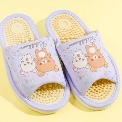 Rilakkuma & Korilakkuma Candy Friends Accupressure Slippers - Purple