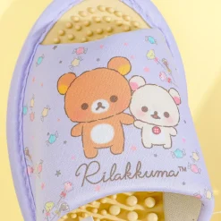 Rilakkuma & Korilakkuma Candy Friends Accupressure Slippers - Purple