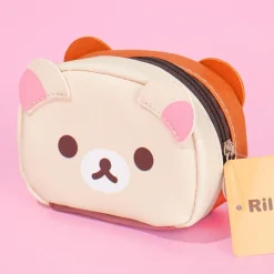 Rilakkuma & Korilakkuma Face Double-Sided Pouch