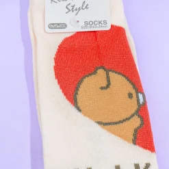 Rilakkuma & Korilakkuma Heart Socks