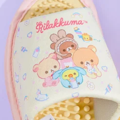Rilakkuma Baby Friends Accupressure Slippers - Yellow