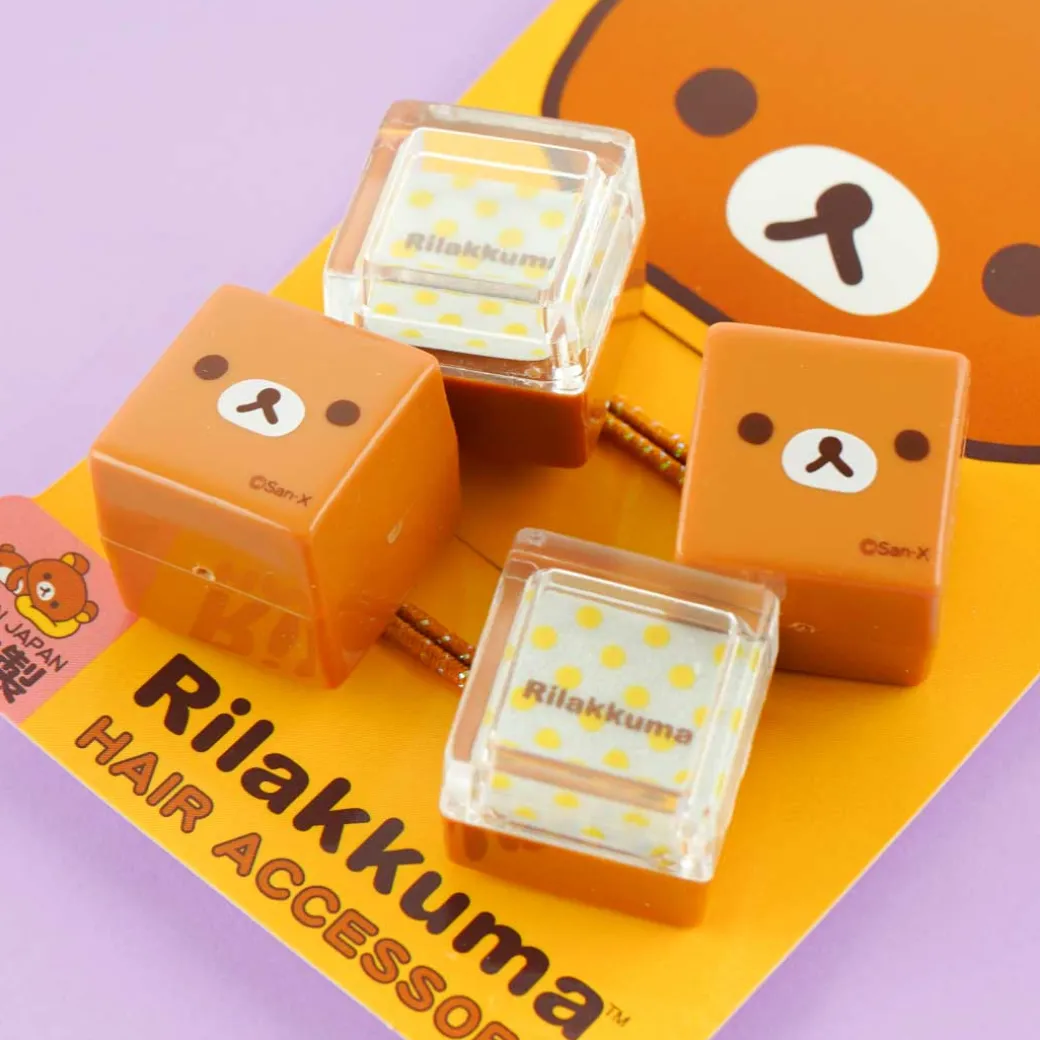 Rilakkuma Cubes Hair Tie Set - 2 pcs
