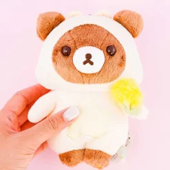 Rilakkuma Dandelion & Hamsters Plushie - Chairoikoguma / Medium