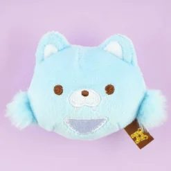 Rilakkuma Face Plushie - Blue Wolf / Mini