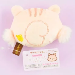 Rilakkuma Face Plushie - Sakura Squirrel / Mini