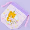 Rilakkuma Floral Drawstring Bag