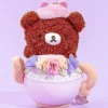 Rilakkuma Flower Tea Time Plushie - Chairoikoguma / Medium