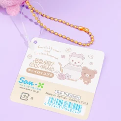 Rilakkuma Flower Tea Time Plushie - Chairoikoguma / Medium