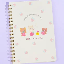 Rilakkuma Full of Strawberry Day Ring Notebook
