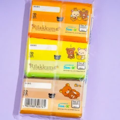 Rilakkuma Honey Pocket Tissue Set - 6 pcs