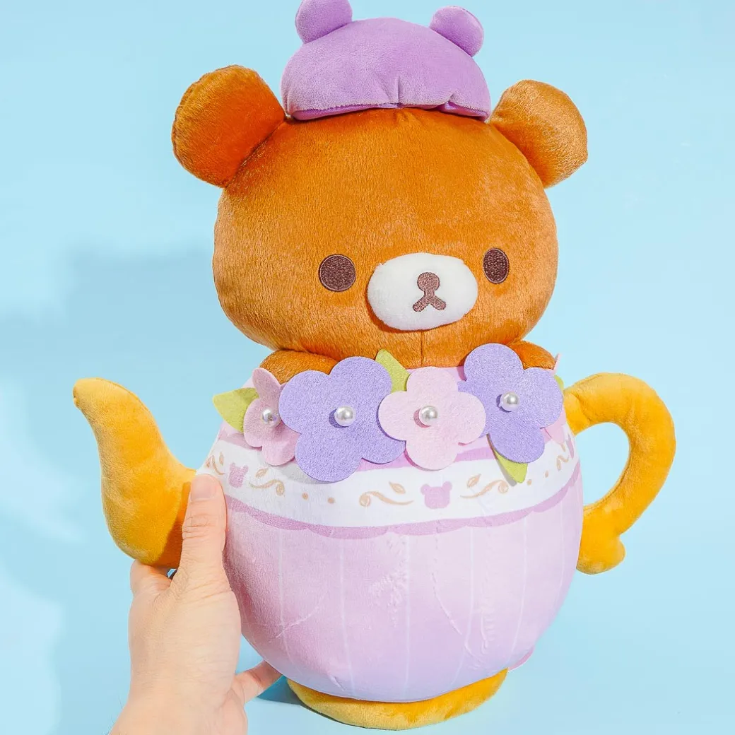 Rilakkuma Korikogu Flower Tea Time Teapot Plushie - Big