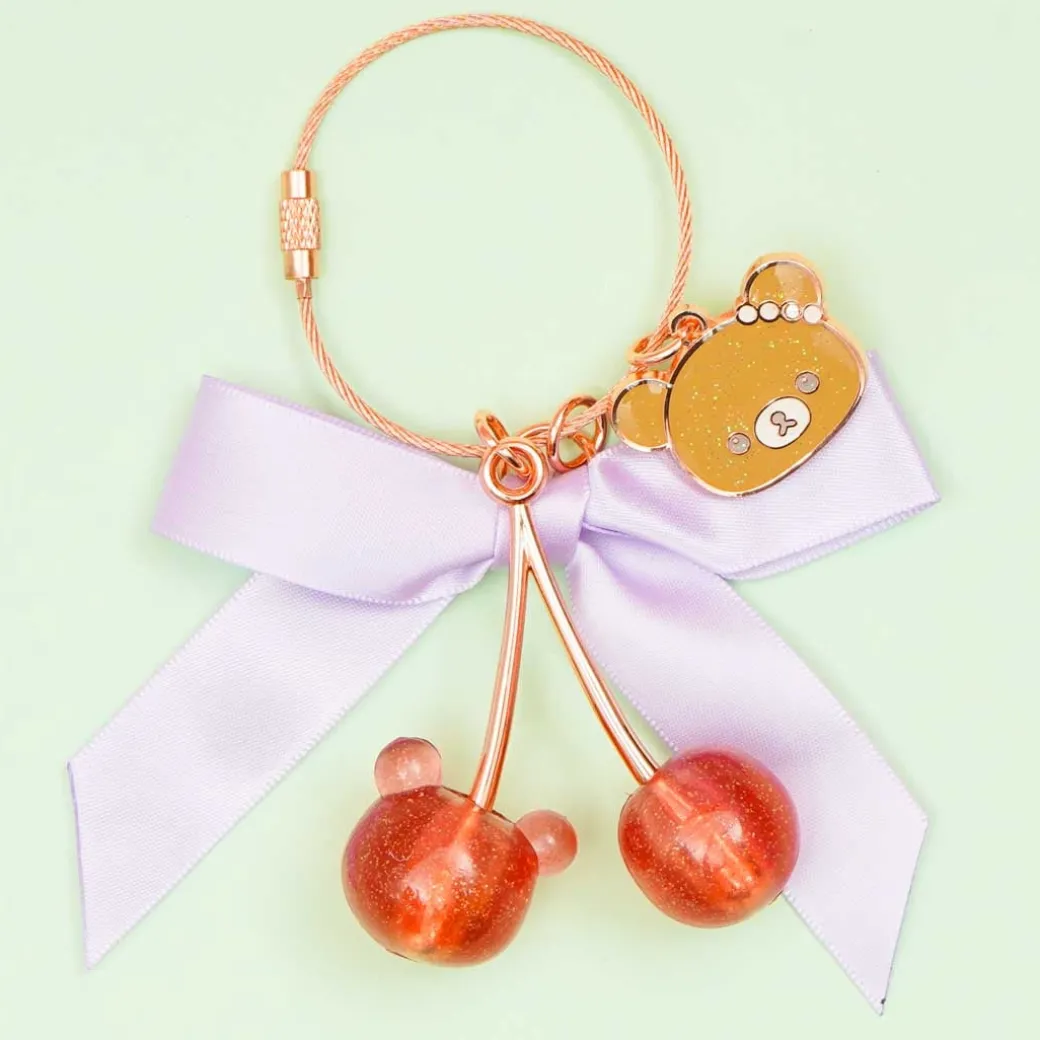 Rilakkuma Korikogu Jewel Cherry Keychain